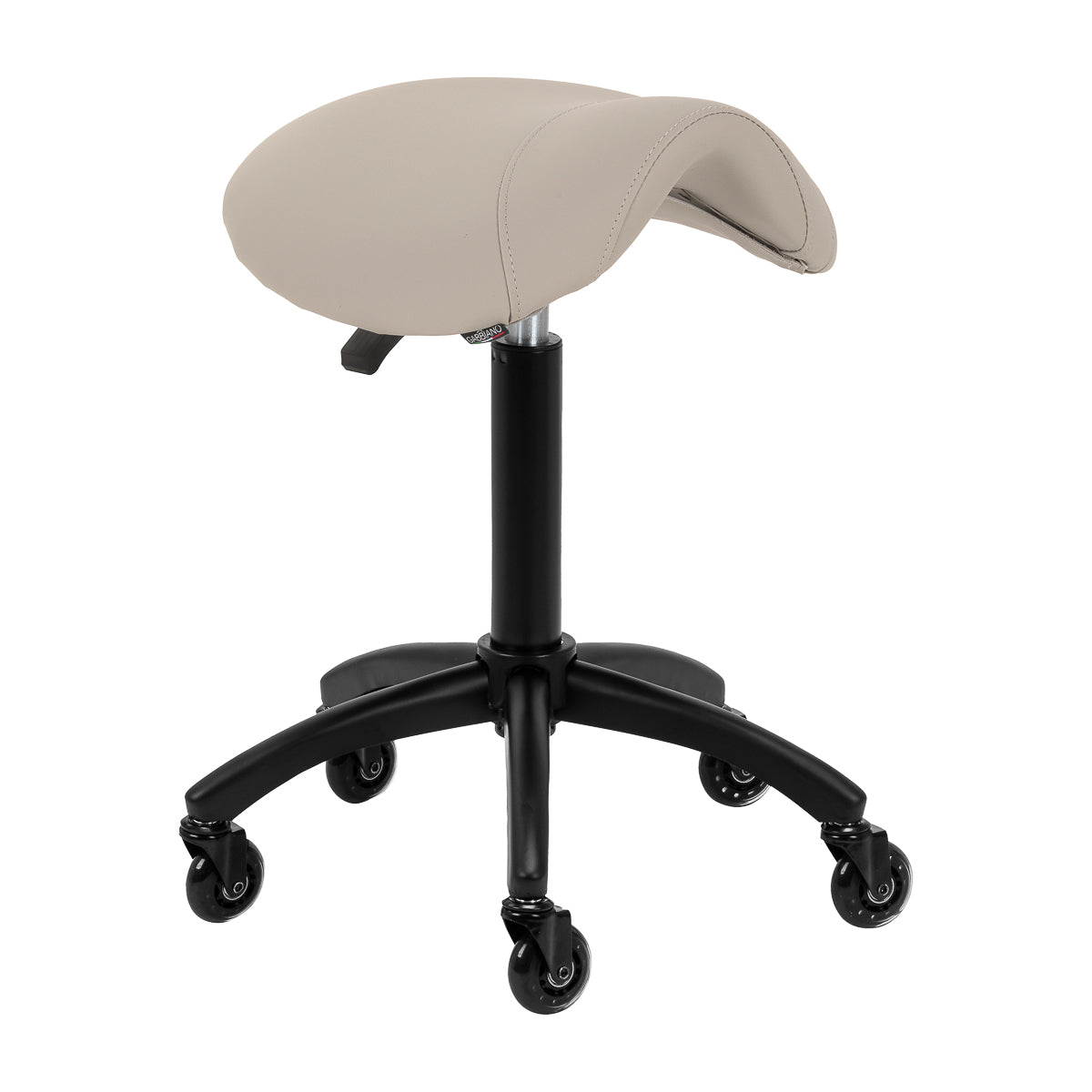 Gabbiano hairdressing stool D032 grey-beige