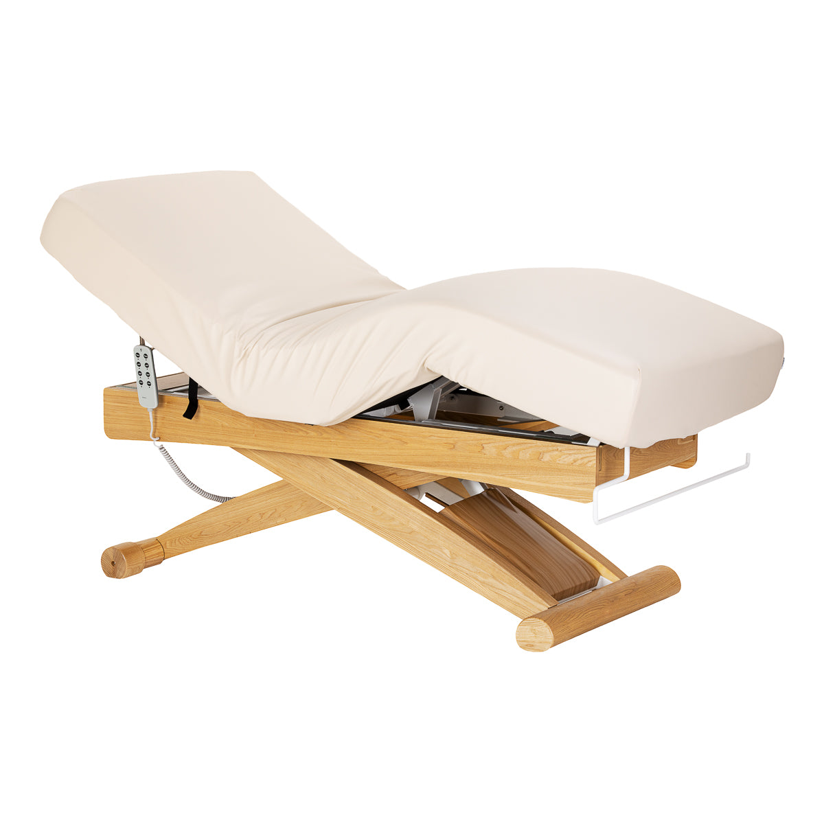 Espreguiçadeira SPA Sillón Siesta creme com base castanho claro