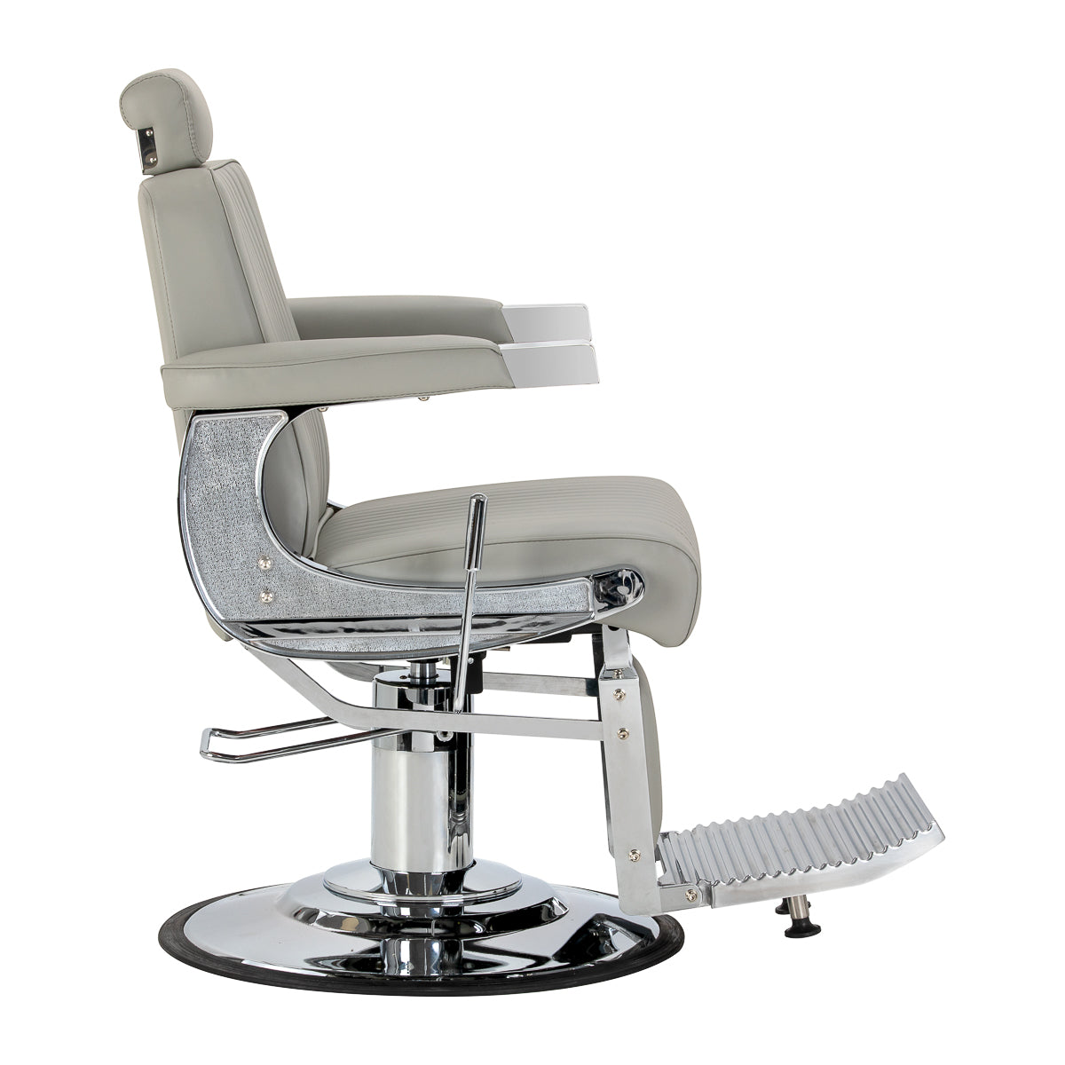 Gabbiano Friseurstuhl Visionerio grau Chromgestell