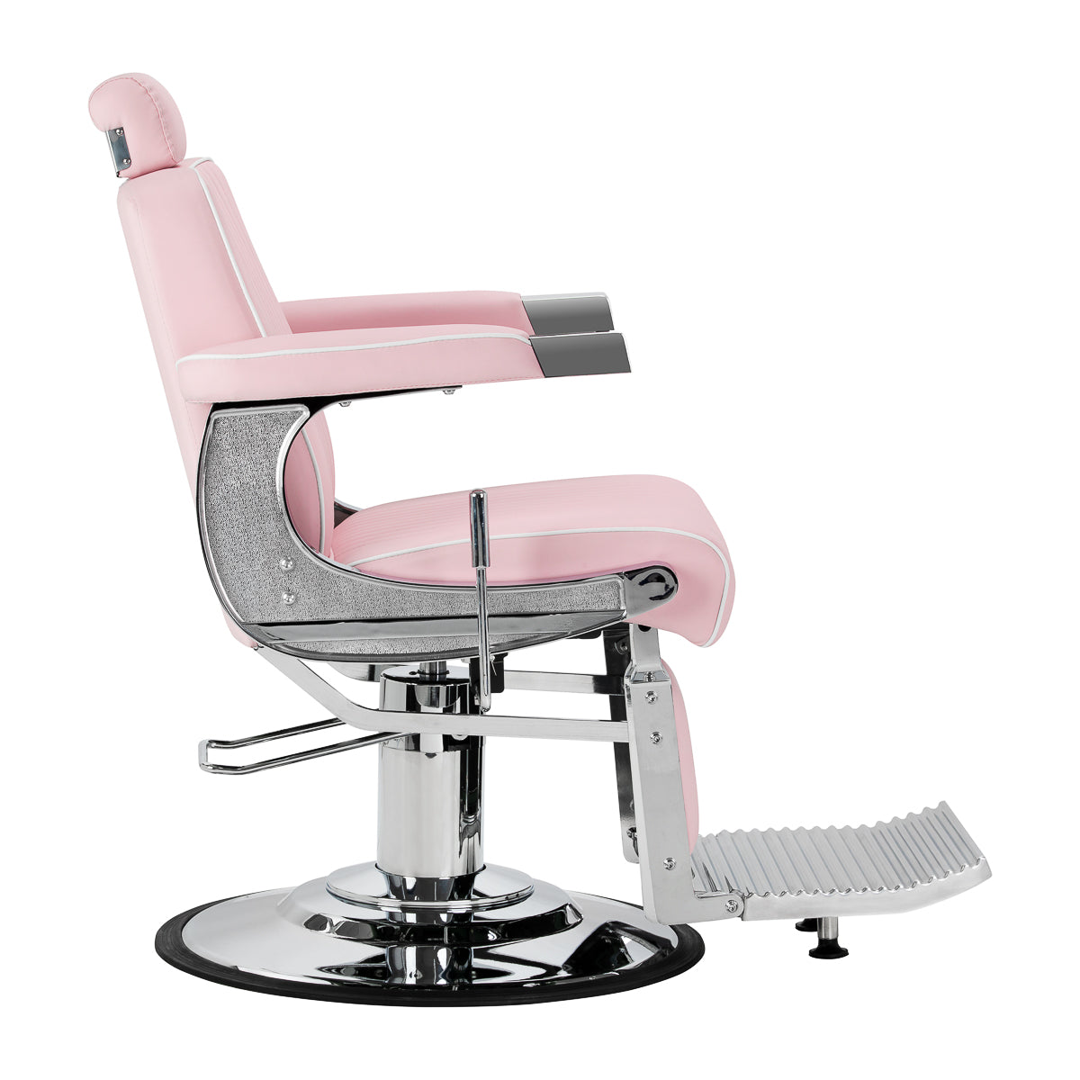 Gabbiano Friseurstuhl Visionerio rosa Chromgestell