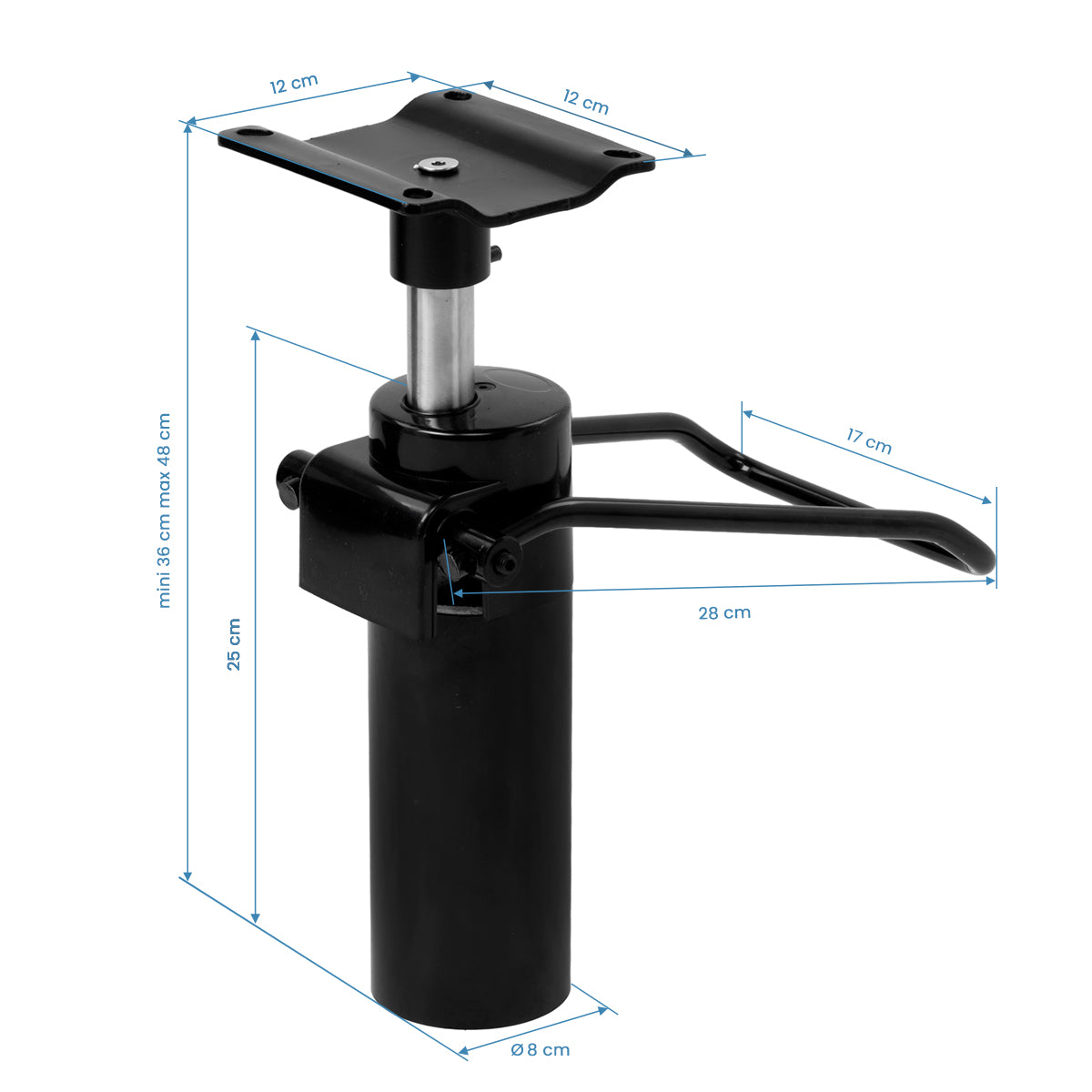 Actuator for the D-04 hairdressing chair black