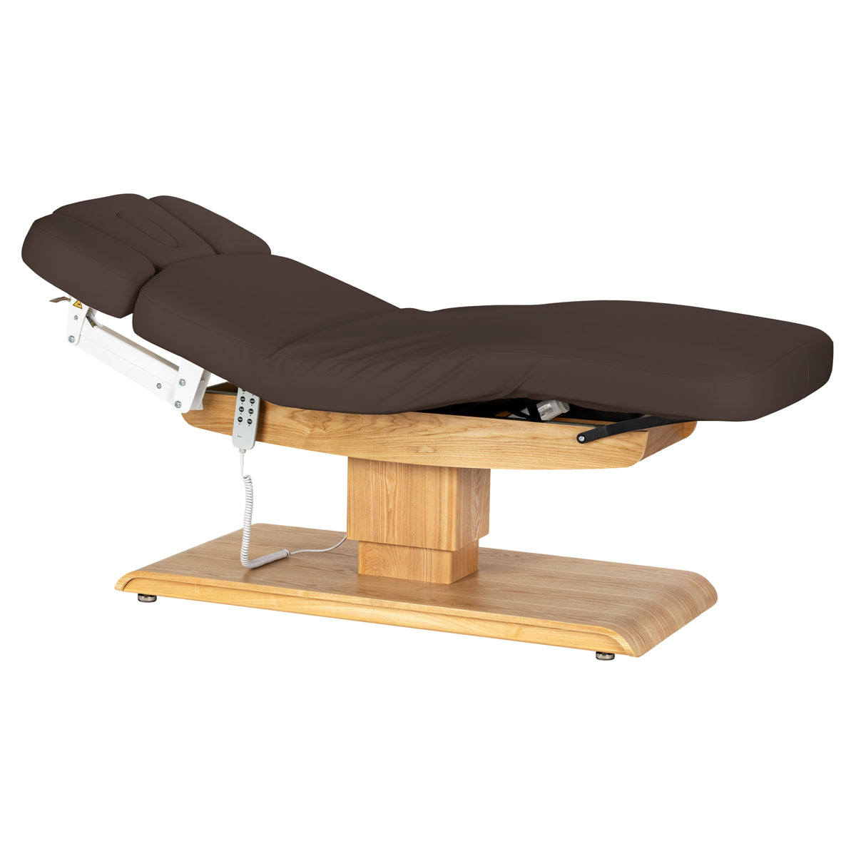 Spa-Kosmetikliege Sillon Relax, dunkelbraun mit hellbraunem Gestell