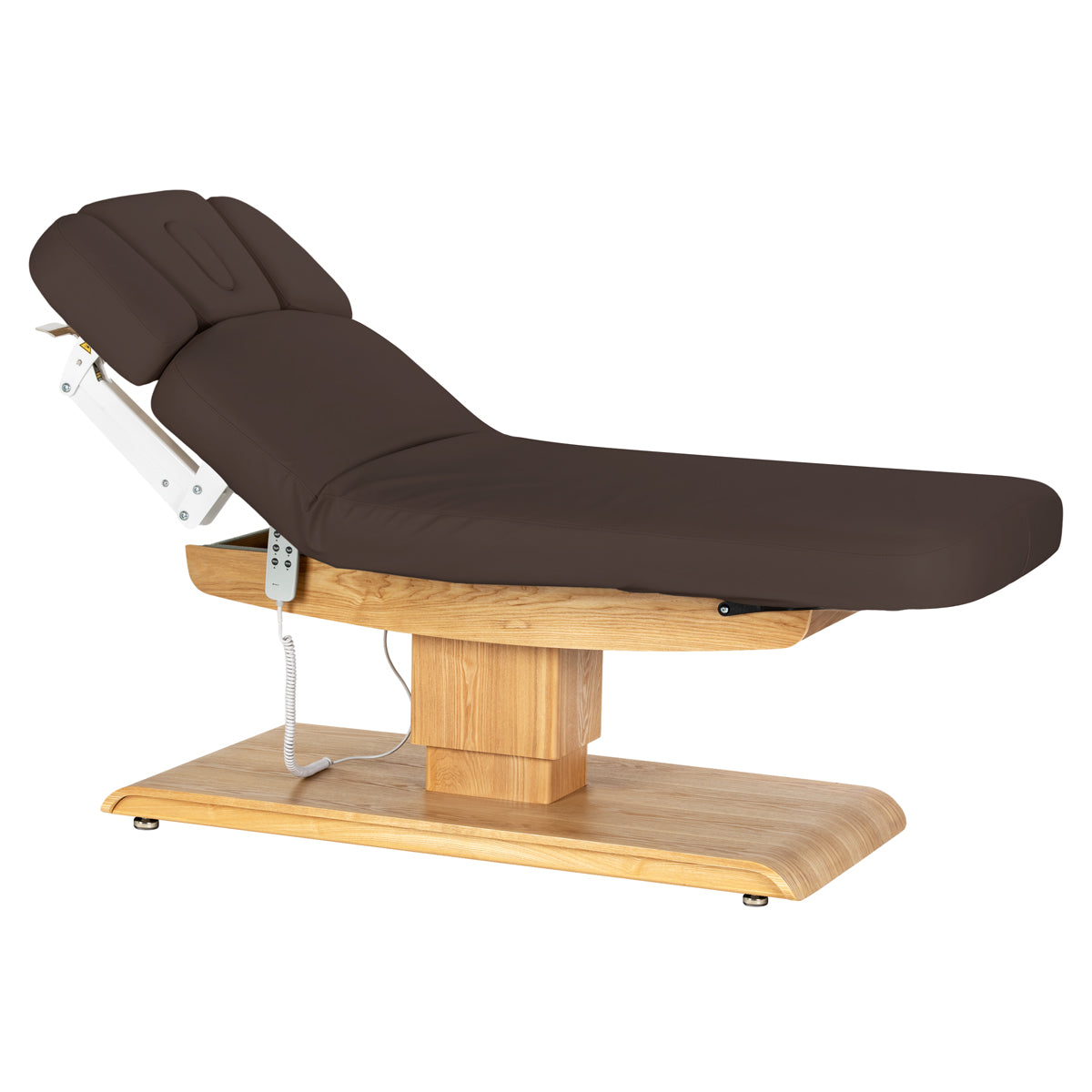 Spa-Kosmetikliege Sillon Relax, dunkelbraun mit hellbraunem Gestell