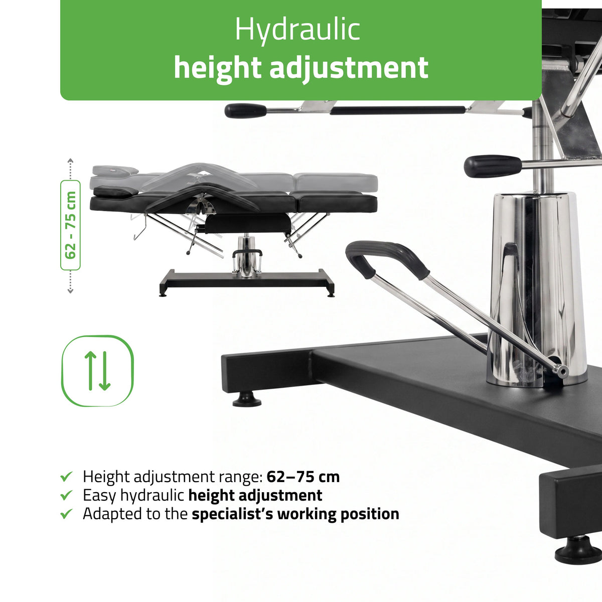 Hydraulic Beauty Chair Alora Touch Core k315 Black