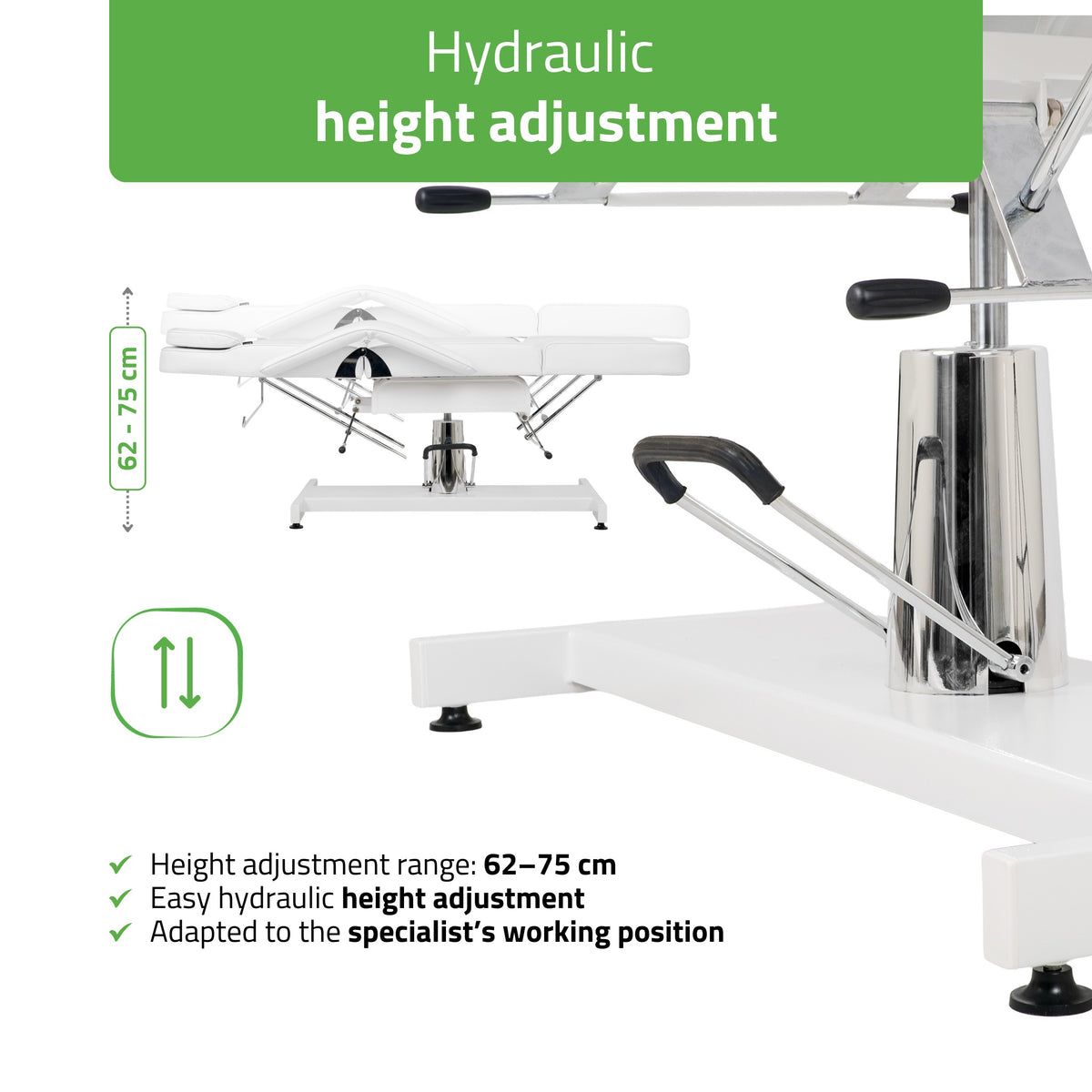 Hydraulic Beauty Chair Alora Touch Core k301 White