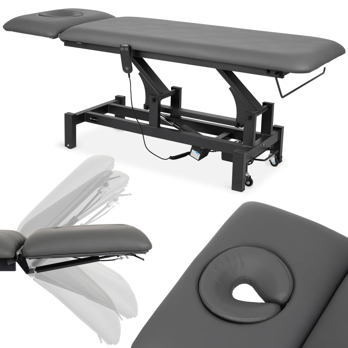 Fortis 2 ERGO treatment table, electric height adjustment, ERGO cushion