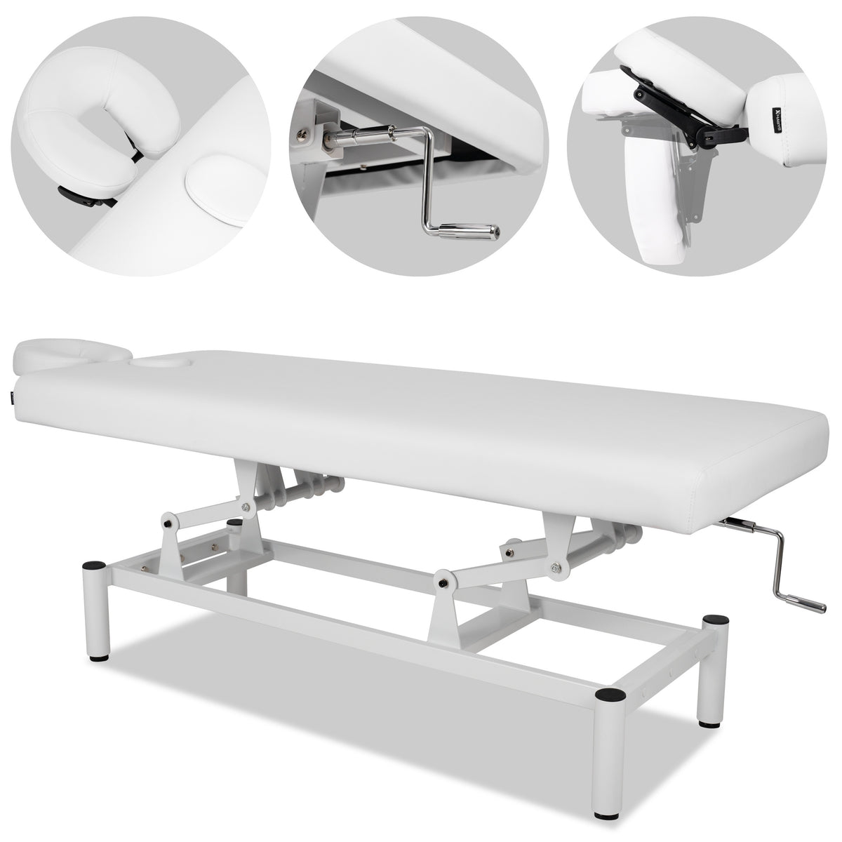 VIGO 1 Stationary  massage table with manual height adjustment - white