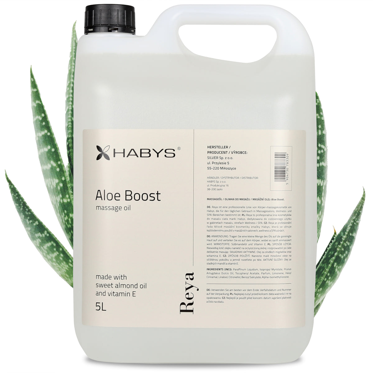 Massage-Öl, Aloe Boost, HABYS 5000 ml
