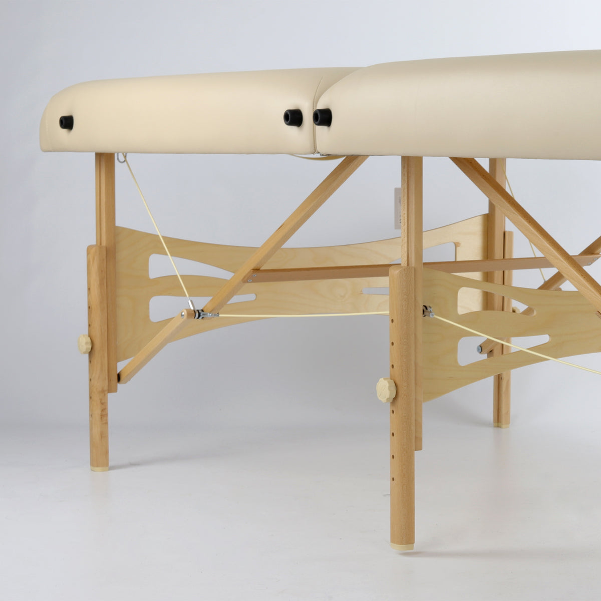 Massage Table Integral Light Wood 102 Comfort Face Hole Vinyl Flex K033 Beige