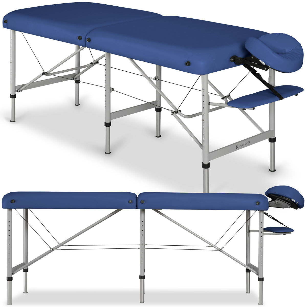 Massage Table Medmal Alu 60 Vinyl Flex K012 Navy Blue
