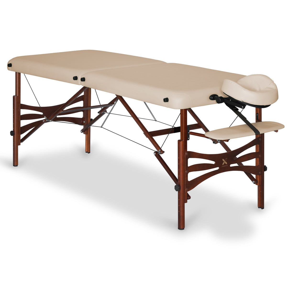 Massage Table Panda Dark Wood 70 Vinyl Flex K033 Beige